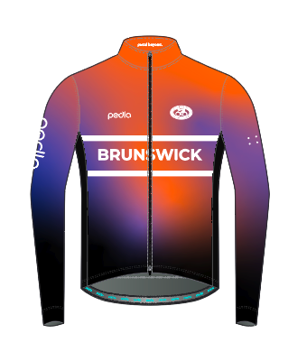 Custom Brunswick / Men's ChillBlock Jacket - Orange Fade