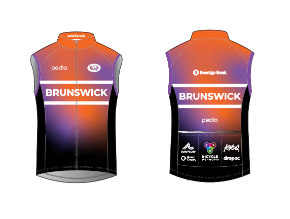 Custom Brunswick / Women's Classic Gilet - Orange Fade