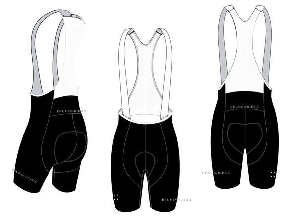 Custom Brunswick / Women's Training Bib Short - Black